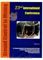 PROCEEDINGS 23RD INTERNATIONAL CONFERENCE ON GROUND CONTROL IN MINING 2004（ PDF版）