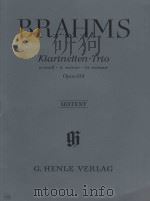 klarinette-Trio a-moll·a minor·la mineurOpus 114 1961 PDF电子版封面 Joh.Brahms