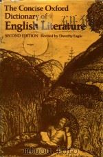 The concise Oxford dictionary of English literature Second Edition（1970 PDF版）