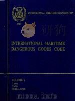 International Maritime Dangerous Goods Code Volume 5 Class 8 Class 9 General Index（1986 PDF版）