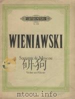 Souvenir de Moscou Opus 6 Violine und Klavier（ PDF版）
