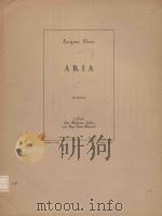 Aria 1931 PDF电子版封面 Jacques Ibert曲