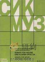 Sonata for Violin and Piano Opus.134 1969 PDF电子版封面