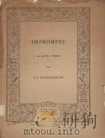 Impromptu: alto et piano 1922 PDF电子版封面