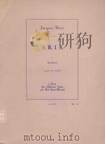 Aria: alto et piano（1931 PDF版）