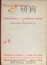 Variations on a Familiar thems for Percussion instruments（1960 PDF版）