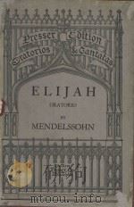 Elijah an oratorio（ PDF版）