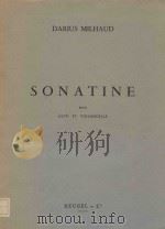 Sonatine pour alto et violoncelle 1959 PDF电子版封面