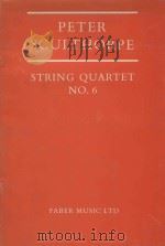 String Quartet No.6（1966 PDF版）
