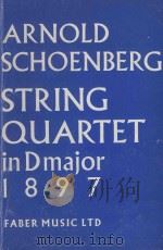 String Quartet in D major 1897 1961 PDF电子版封面