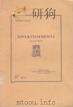 Divertissements 1954 PDF电子版封面 Eugene Bozza曲