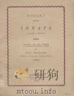 Sonate: pour Basson et Violoncelle 1923 PDF电子版封面 Mozart曲