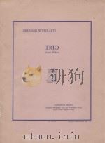 Trio pour Flutes 1984 PDF电子版封面