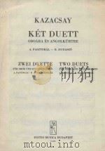Two duets for oboe and english horn A.Pastoral-B.bagpipe music（1959 PDF版）