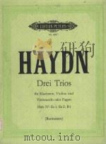 Drei trios fur Klarinette violine und violoncello oder fagott Hob.IV: Es1; Es2; B1（ PDF版）