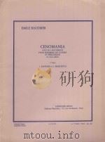 Cenomania suite en 4 mouvements pour ensemble de cuivres et percussion en trois cahiers 1 er cabier（1984 PDF版）