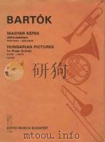 Hungarian pictures: for Brass Quintet（1985 PDF版）