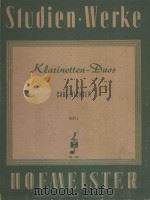 Duos fur zwei Klarinetten von Carl richter HeftⅠ（ PDF版）