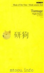 Night Dances for orchestra（1987 PDF版）