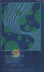 ELEMENTARY CLASSICAL ANALYSIS（1974 PDF版）