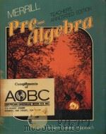 TEACHER'S GUIDE AND TESTS FOR MERRILL PRE-ALGEBRA（1982 PDF版）