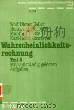 WAHRSCHEINLICHKEITS-RECHNUNG TEIL 2 MIT VOLLSTANDIG GELOSTEN AUFGABEN（1979 PDF版）