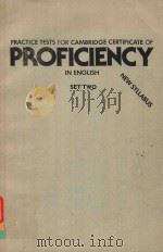 PRACTICE TESTS FOR CAMBRIDGE CERTIFICATE OF PROFICIENCY IN ENGLISH SET TWO（1986 PDF版）