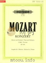 KONZERT FUR KLAVIER UND ORCHESTER D-moll Nr.20/kv466（ PDF版）