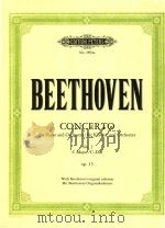 CONCERTO for piano and orchestra/fur klavier und orchester No.1 op.15 PDF电子版封面 ludwig van Beethoven