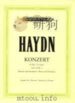 KONZERT IN G DUR/G major Hob.XVIII: 4 PDF电子版封面 HAYDN