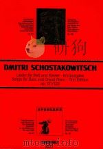 Lieder fur bab und klavier erstausganbe songs for bass and grang piano first edition op.121/123 PDF电子版封面