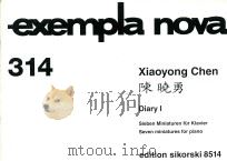 Diary I sieben miniaturen fur klavier seven miniatures for piano（ PDF版）