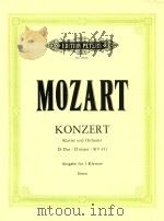 Konzert fur klavier und orchester D-DUR Nr.16/KV451（ PDF版）