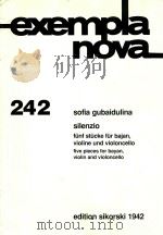 silenzio funf stucke fur bajan violine und violoncello five pieces for bayan violin and violoncello（ PDF版）
