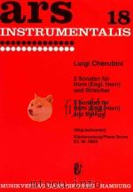 ars 18 instrumentalis 2 sonaten fur Horn(Engl.Horn) und streicher 2 sonatas for Horn(Engl.Horn)and s PDF电子版封面