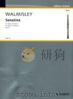 Sonatina for oboe and piano fur oboe und klavier PDF电子版封面