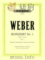 konzert Nr.1 F-moll fur Klarinette und orchester opus 73（ PDF版）