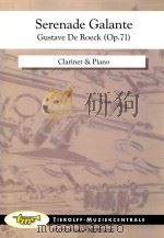 Serenade Galante op.71 clarinet&piano（ PDF版）