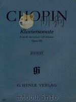 klaviersonate b-moll Bb minor sib mineur opus35 PDF电子版封面 Chopin