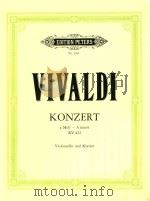 Konzert a-moll fur violoncello streichorchester und continuo PV 24/RV 422（ PDF版）
