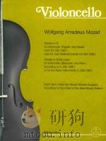 sonate in B fur violoncello (fagott)und klavier nach KV 292 (196c)（1975 PDF版）