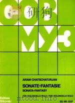 sonate-fantasie fur violoncello solo for violoncello solo（ PDF版）