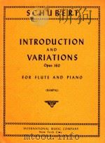 introduction and variations opus160 for flute and piano PDF电子版封面 schubert