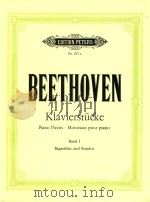 klavierstucke piano pieces band Volume I PDF电子版封面 Ludwig van Beethoven
