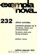 concerto grosso no.6 fur klavier violine und streichorchester for piano violin and string orchestra（ PDF版）