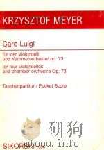 krzysztof meyer fur vier violoncelli op.73 for four violonceos and chamber orchstra op.73（ PDF版）