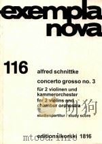 concerto grosso nr.3 fur zwei violinen und kammerorchester for two violins and chamber orchestra（ PDF版）