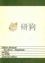 les pleurs klagelieder partitur（ PDF版）