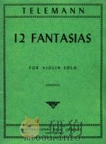 12 Fantasias for violin solo（1976 PDF版）