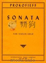Sonata opus 115 for violin solo（1954 PDF版）